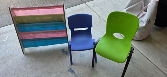 Children Book shelf and Chairs