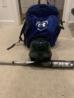 Baseball Set With 1 Bag 1 Helmet 1 BBCOR Bat