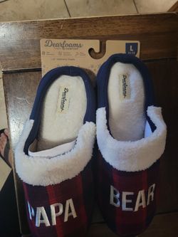 Papa Bear Slippers Size Large 11-12