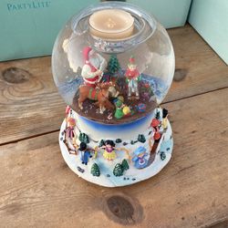 Santa At His Shop Tea light Globe Party Lite