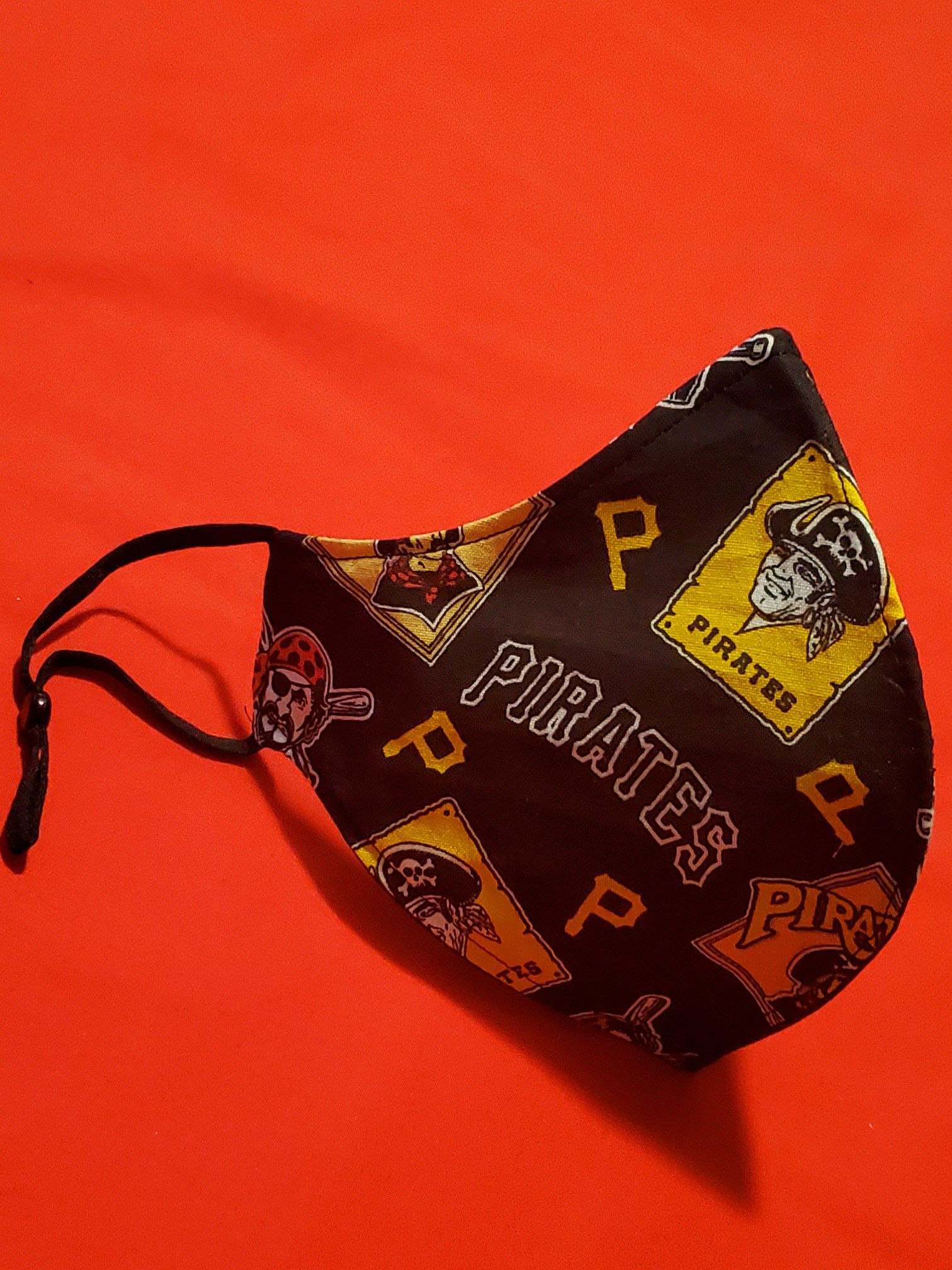 Handmade Pittsburgh Pirates Adjustable Face Mask