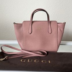 Gucci Swing Mini Crossbody Bag – Light Pink