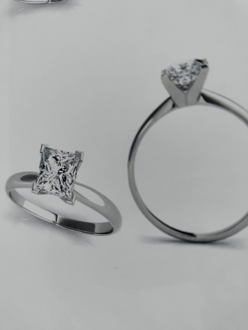 2.44 Ct Diamond 💎 Radiant Cut Engagement RINGS 💍