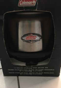 Coleman steel water Jug