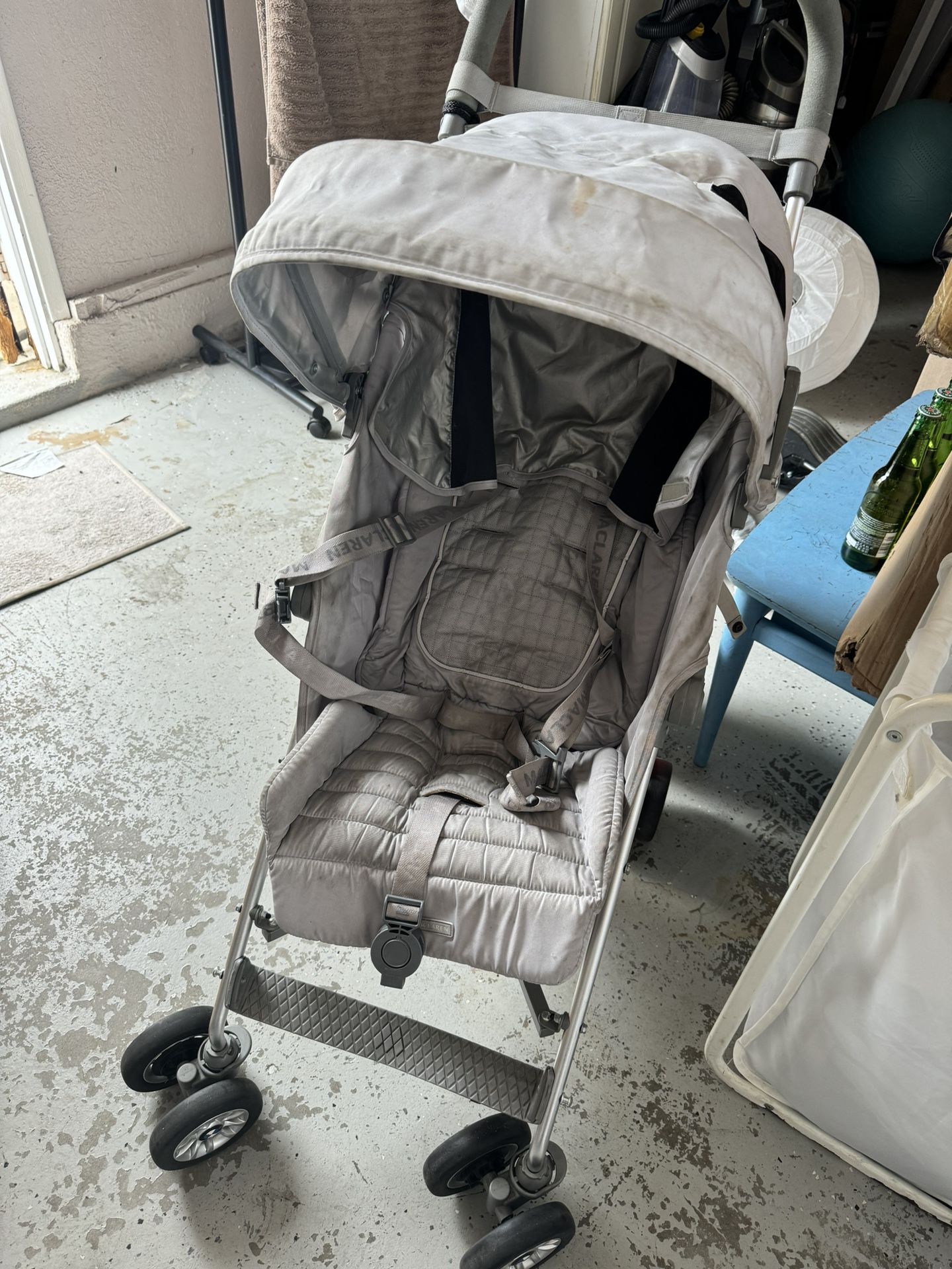 used Maclaren BMW Buggy Stroller, Silver