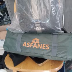 tent and sleeping bag