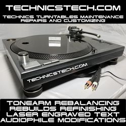 Maintenance, Repairs & Customizing for your Technics 1200's service only