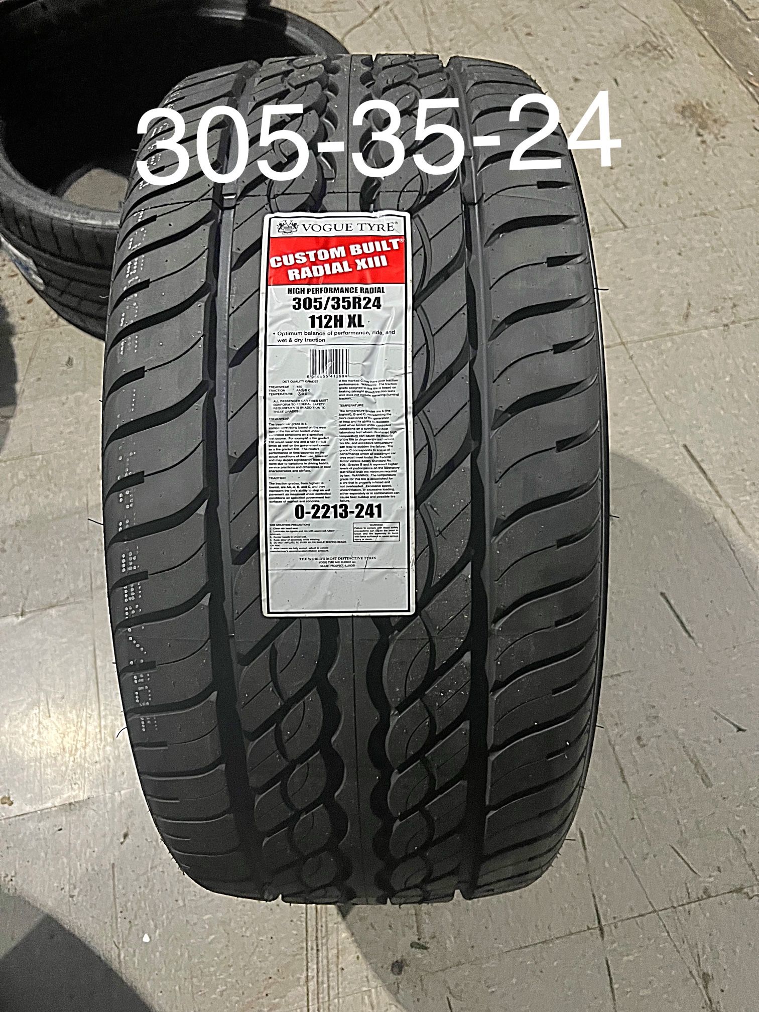 4 New 305 35 24 Vogue