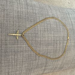 24”, solid 14 karat gold, link necklace,