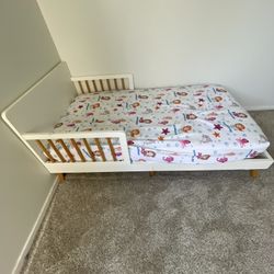 Toddler Bed frame And Mattress 