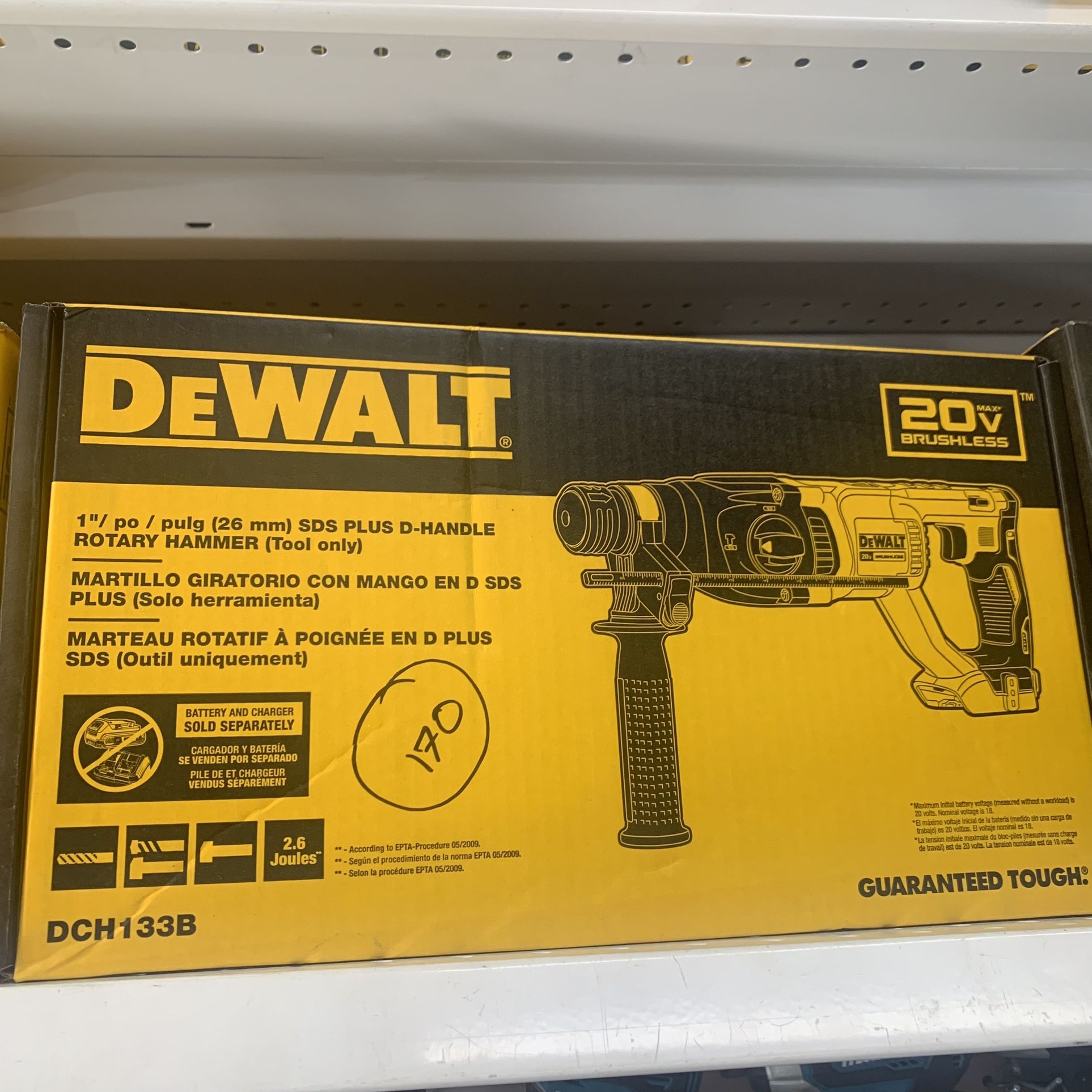 Dewalt New 1” Rotary Hammer Brushless (Tool Only)