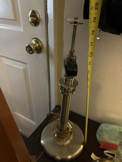 vintage stainless steel  table lamp With Shade