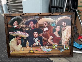 Mexican legend wooden frame