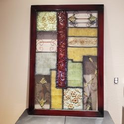 Large 40" x 60" Decorative Metal Wall Art – Rustic Tuscan Scrollwork & Floral Design