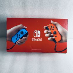 Nintendo Switch With Blue/Red Joycons
