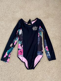 Girls rash guard one piece swimsuit size 12
