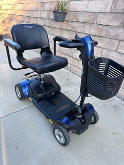Blue heavy duty scooter