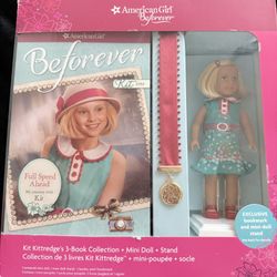 Kit American Girl Beforever Mini-Doll & 3books Collection 