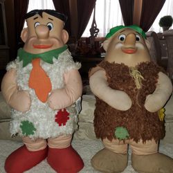Rare 1961 Knickerbocker Fred & Barney  Dolls