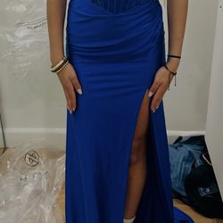 ROYAL BLUE PROM DRESS