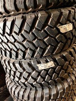 2 SEMI NEW 35x12.50R20 MT tires for $270 installed and balanced .. TIRES 90% + Tread . 35 1250 20 3512.50R20 35x12.50R20 35 12.50 R 20 35/12.50/20 35