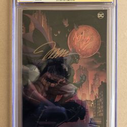 Batman the Long Halloween the Last Halloween 1 

(Signature  Series CGC 9.8) 

Jim Lee Foil Edition



Cert # (015)

Signed by

Jim Lee

Jeph L