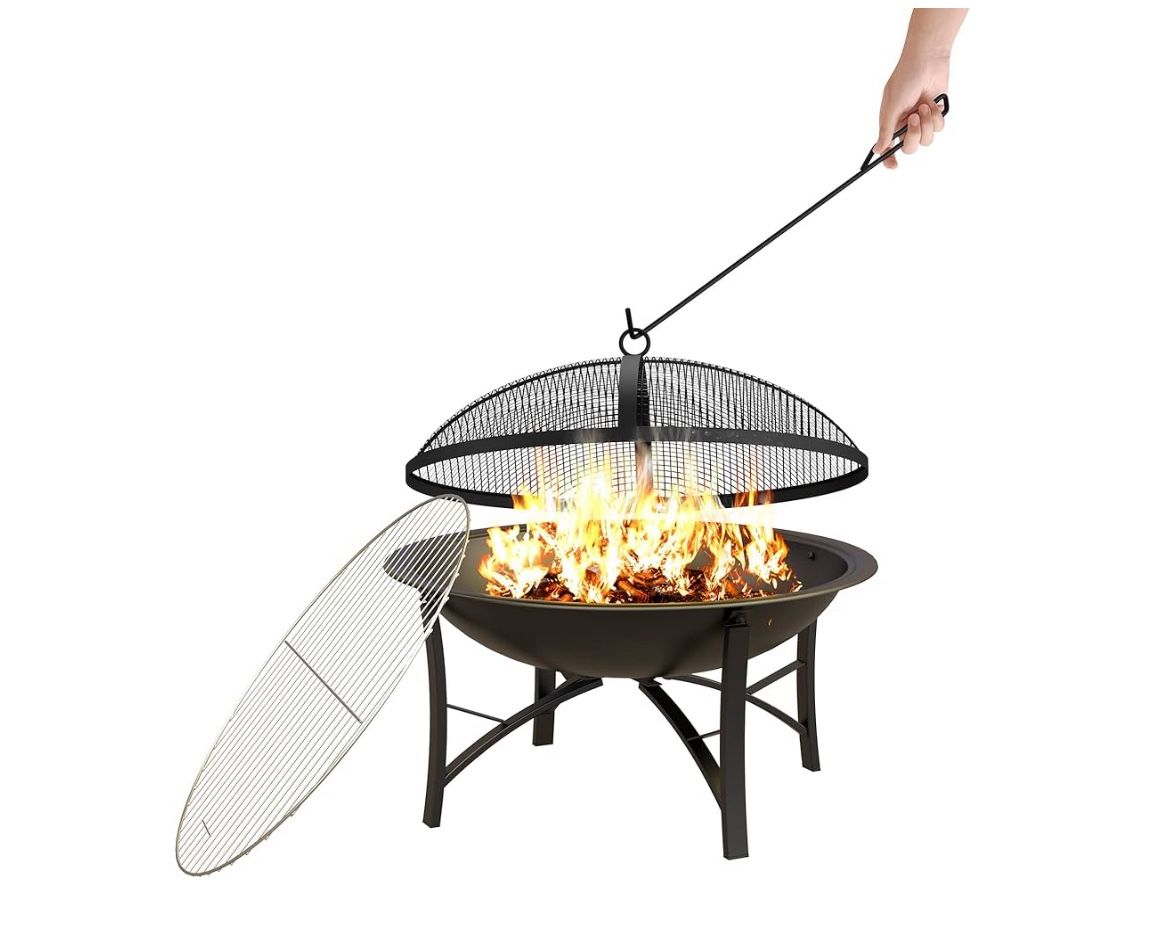 Fire Beauty Fire Pit for Outside Wood Grill