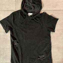 Men's Short Sleeve Hooded Sweatshirt- Brand Is On The PainkillersBYAS- Size S