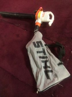 Stihl leaf vac, grinder blower