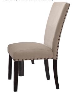 Roundhill Furniture Biony Fabric Dining Chairs Set of 2