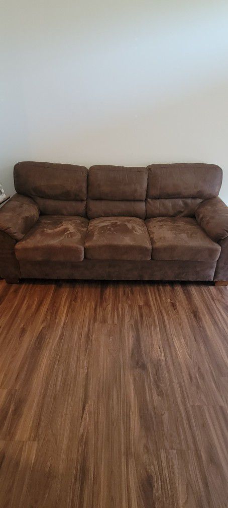 81'' Faux Leather Sofa

