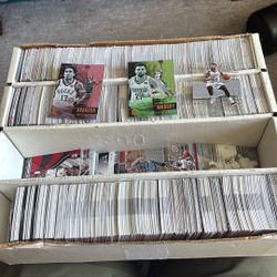 box full of basketball cards (300+)