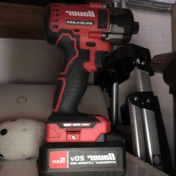 Bauer Brushlesss With 20v 5 Ah Battery New Never Used Impact Drill 