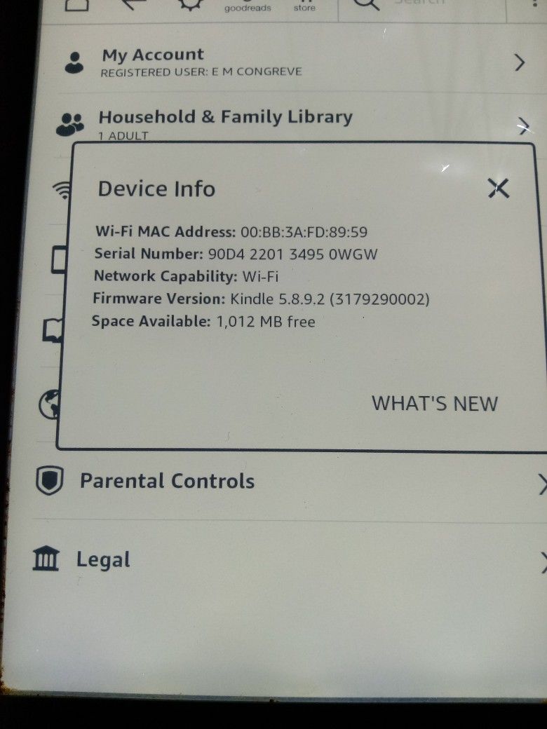 Kindle Paperwhite 5.8.9.2 Gen 7