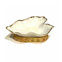 Gold Trimmed Gilt Vanity Dish