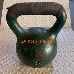 Strongman / Powerlifting 49 KG / 108 LB Kettle bell / Kettlebell