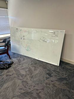 Fiber glass large luxury whiteboard w molds to wall