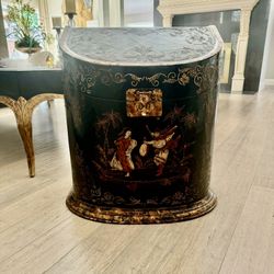 Antique/vintage Black Lacquer wine holder