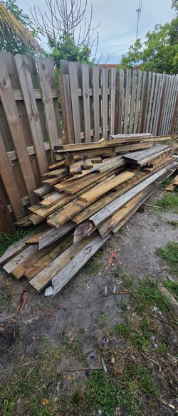 2 x 6 pressure treated wood. Deck boards