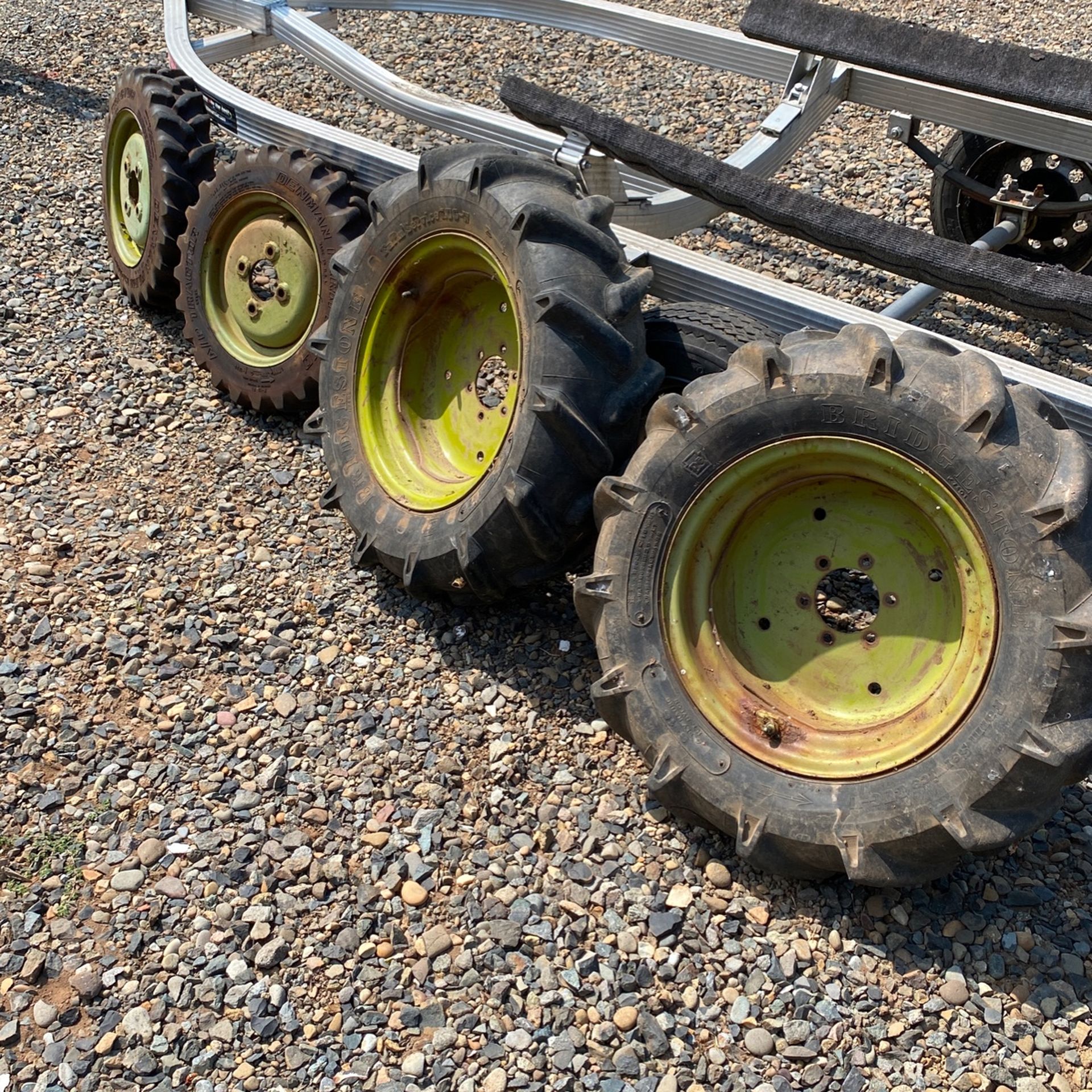 Original Ag Wheels And Tires Off 1975 Yanmar 155D Tractor for Sale in