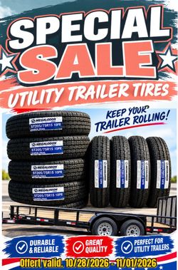 New tires ST205/75r15 10 lonas nuevas para traila, Rv , Remolques, Botes