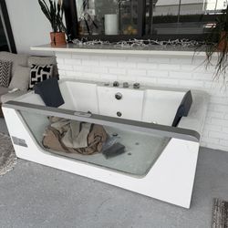 AM196ETL 71 in. Acrylic Whirlpool Bathtub Jacuzzi Hot Tub
