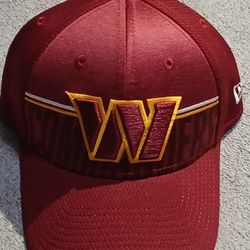 Washington Redskins Commanders Hat Cap Fitted Small Medium Jayden Daniel's Terry