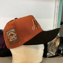 NEW ERA NEW YORK METS 25TH ANNIVERSARY RUSTY COPPER TWO TONE 9FORTY OSFM HAT