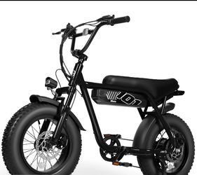 Black Fat Tire Electric Bike