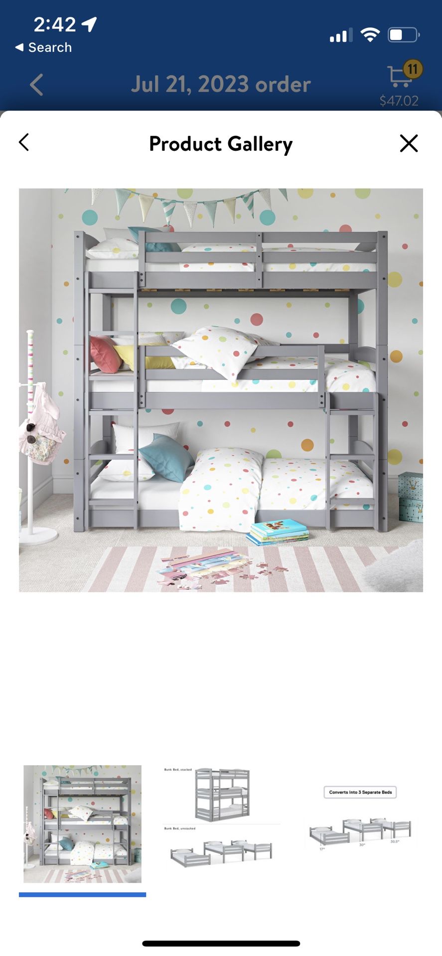 Triple Bunk Bed