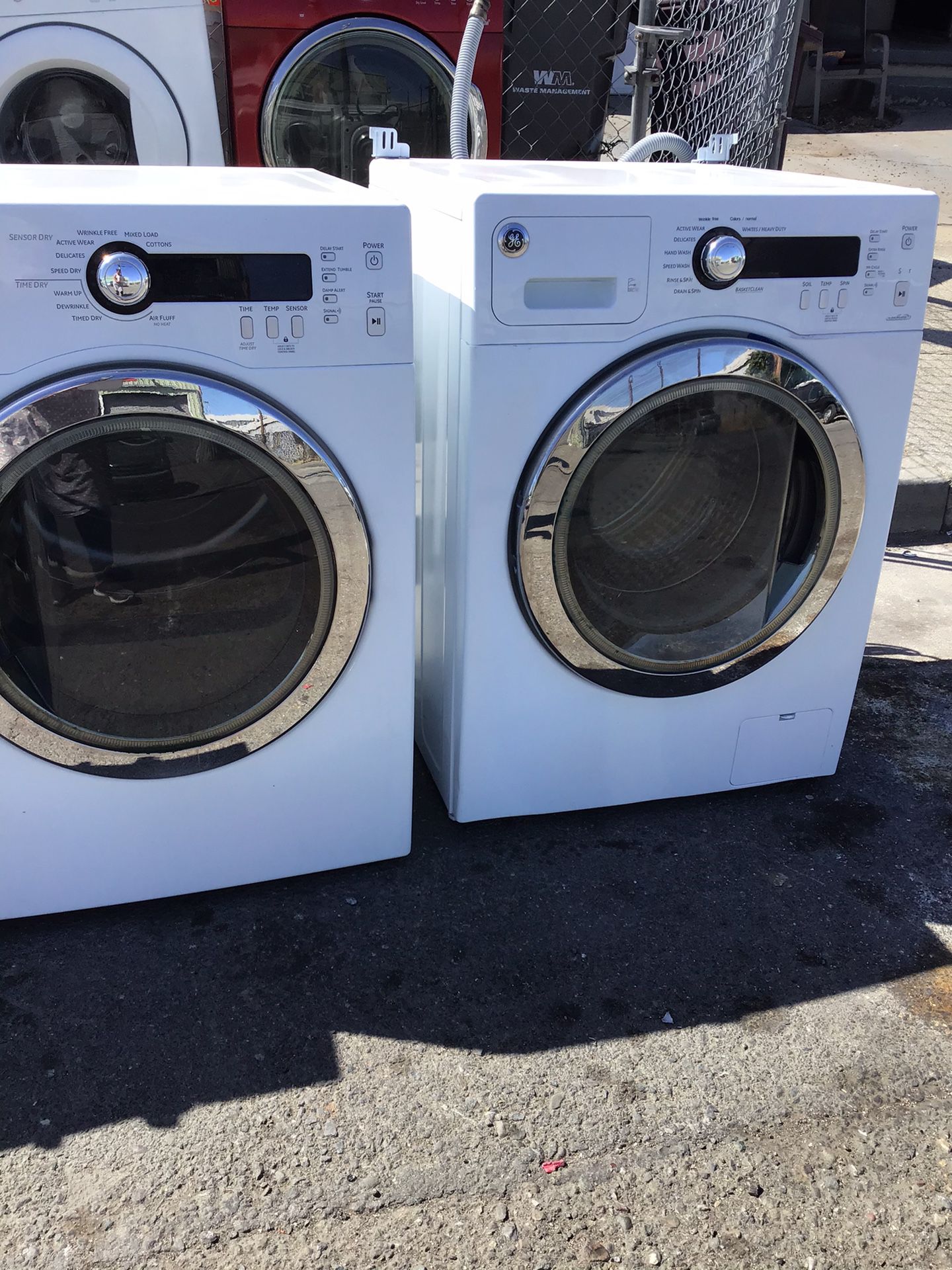 GE washer and electric dryer W 24 inch