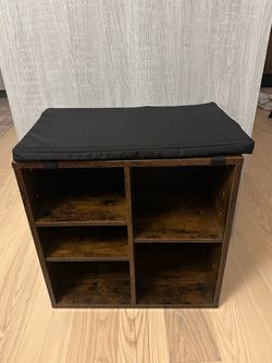 Shoe Storage Bench with Cushion