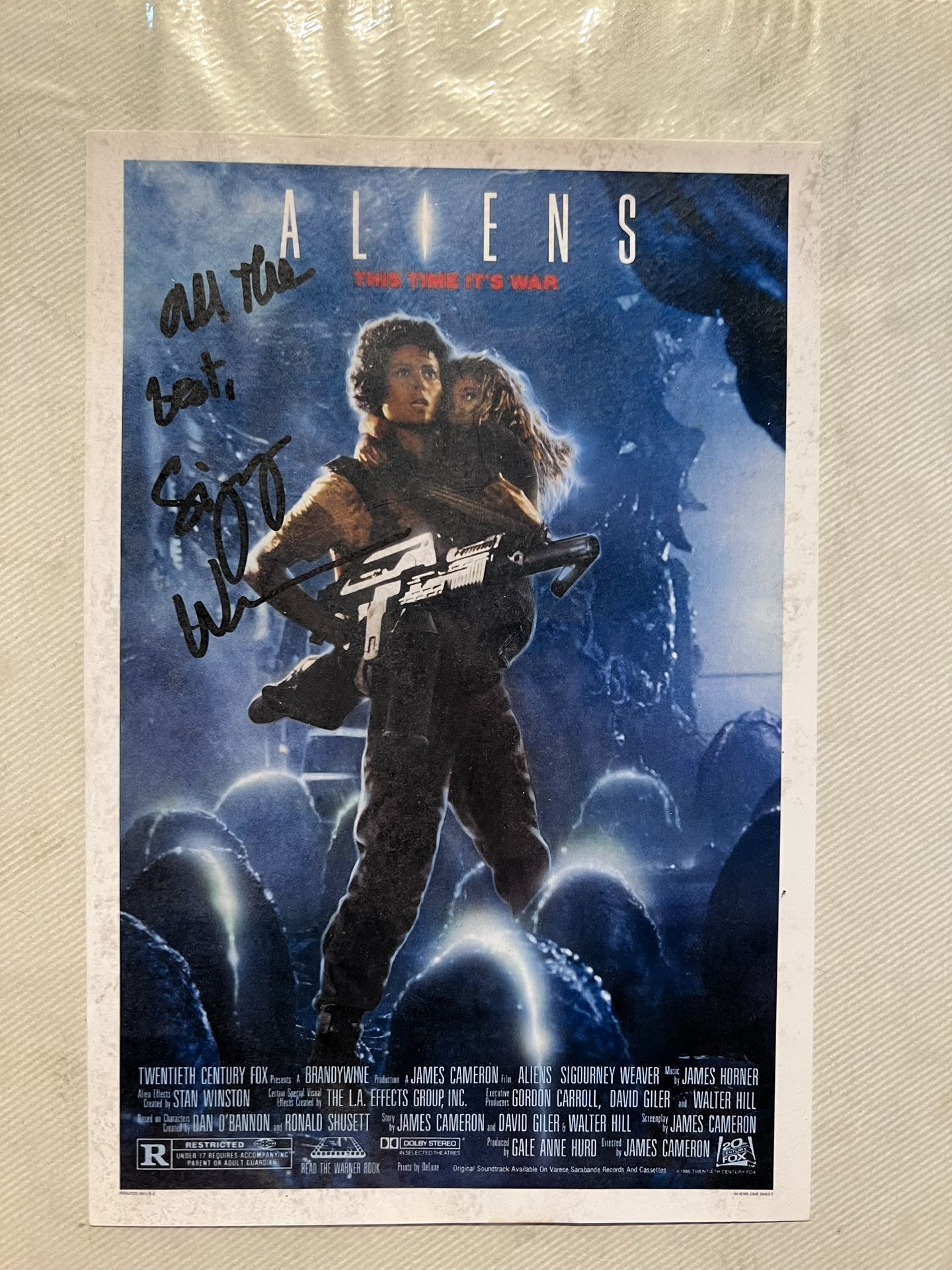 Sigourney Weaver Autograph