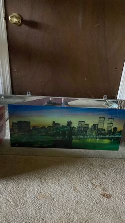 Light Up NYC Glass Mirror Skyline